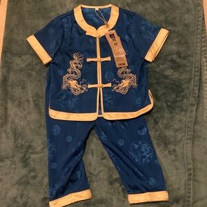 Kids Blue and Gold Tang Suit